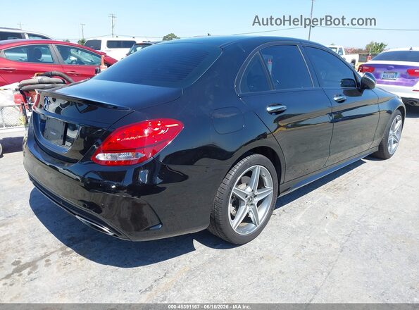 WDDWF4JB4JR423988 2018 MERCEDES-BENZ C-CLASS Black უკანა მარჯვენა