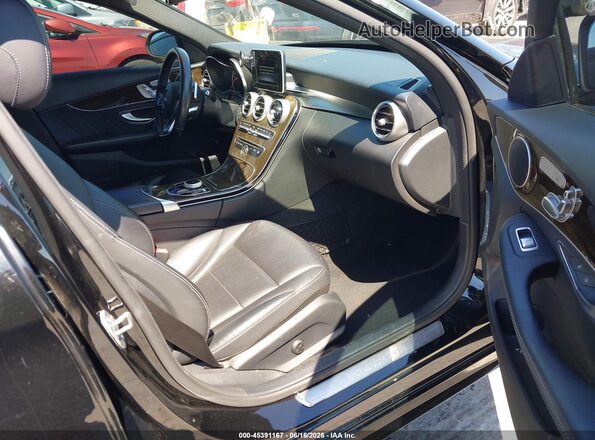 WDDWF4JB4JR423988 2018 MERCEDES-BENZ C-CLASS Black წინა სალონის ხედი