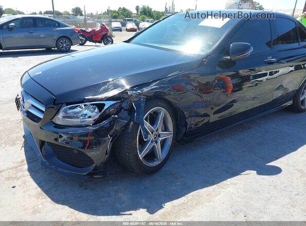 WDDWF4JB4JR423988 2018 MERCEDES-BENZ C-CLASS Black წინა ხედი