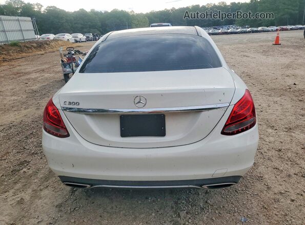 WDDWF4JB5GR150438 2016 MERCEDES-BENZ C Белый Вид сзади