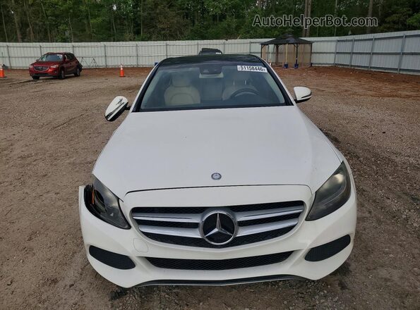 WDDWF4JB5GR150438 2016 MERCEDES-BENZ C Белый Вид спереди