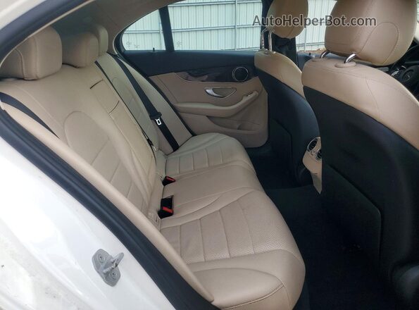 WDDWF4JB5GR150438 2016 MERCEDES-BENZ C Белый Вид задних сидений