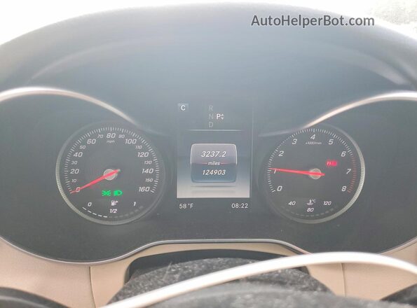WDDWF4JB5GR150438 2016 MERCEDES-BENZ C Белый Вид щитка приборов