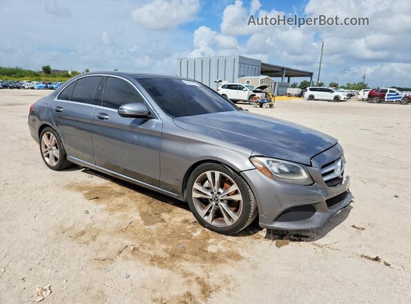 WDDWF4JB5JR415009 2018 MERCEDES-BENZ C Gray Przód prawy