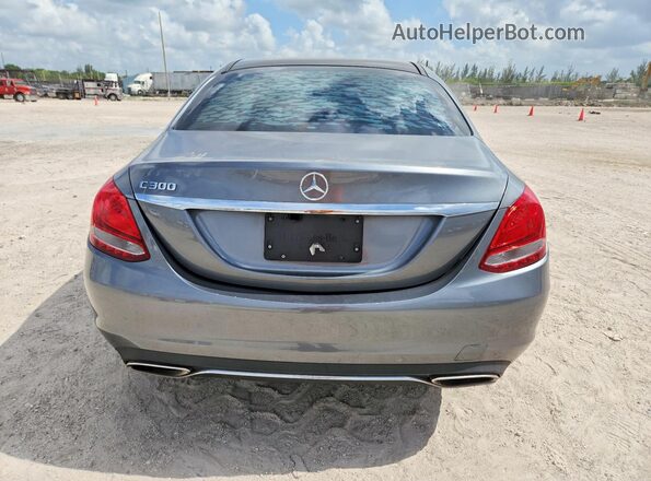 WDDWF4JB5JR415009 2018 MERCEDES-BENZ C Gray Widok z tyłu