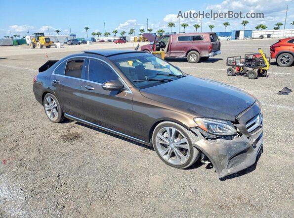 WDDWF4JB6GR178636 2016 MERCEDES-BENZ C Brown 