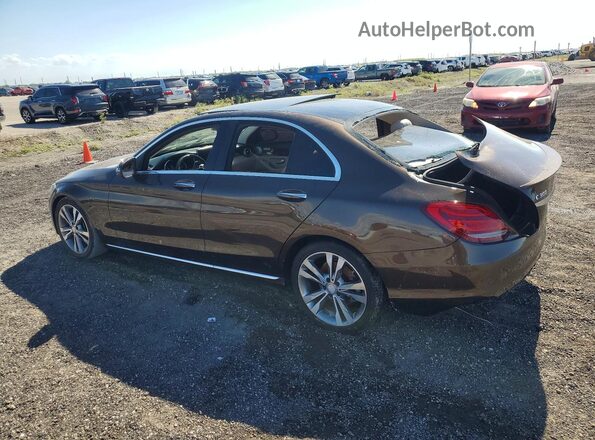 WDDWF4JB6GR178636 2016 MERCEDES-BENZ C Brown 