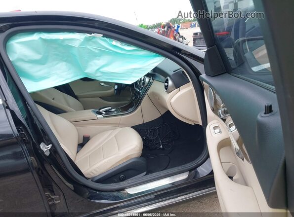 WDDWF4JB7GR153468 2016 MERCEDES-BENZ C-CLASS Black Вид салону спереду