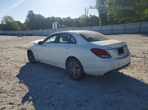 WDDWF4KB0GR140950 2016 MERCEDES-BENZ C Белый Задняя левая четверть