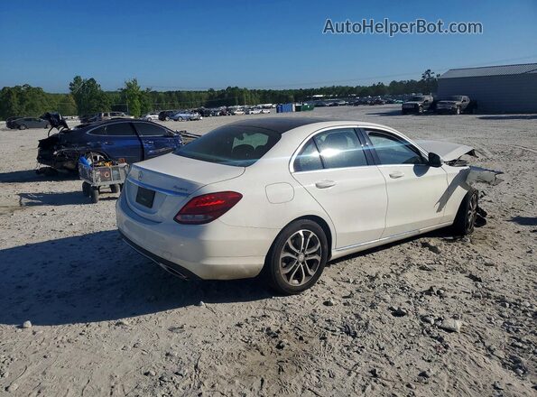 WDDWF4KB0GR140950 2016 MERCEDES-BENZ C Белый Задняя правая четверть