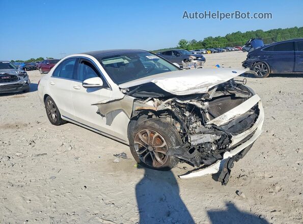 WDDWF4KB0GR140950 2016 MERCEDES-BENZ C Белый Передняя правая четверть