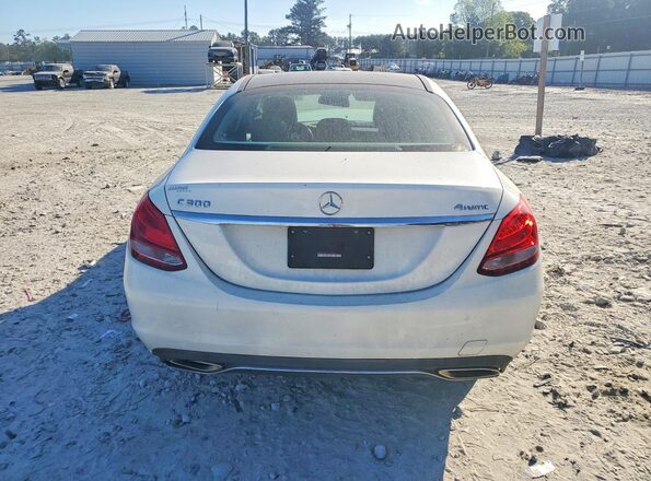 WDDWF4KB0GR140950 2016 MERCEDES-BENZ C Белый Вид сзади