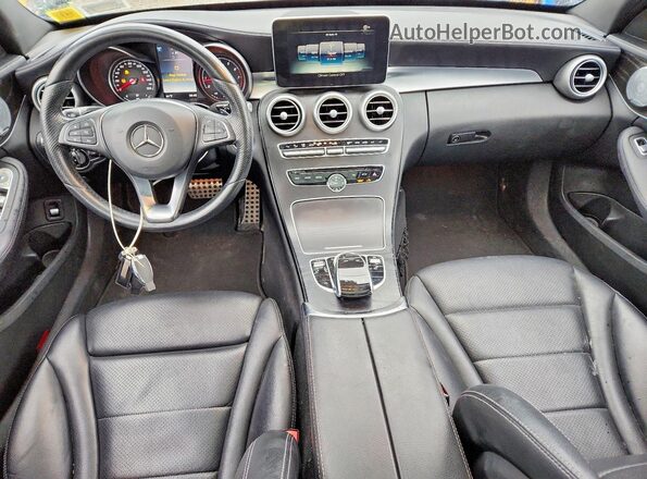 WDDWF4KB2GR143865 2016 MERCEDES-BENZ C Black Dashboard view