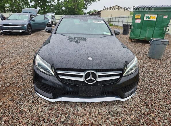 WDDWF4KB2GR143865 2016 MERCEDES-BENZ C Black Front view