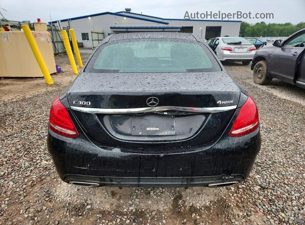 WDDWF4KB2GR143865 2016 MERCEDES-BENZ C Black Rear view