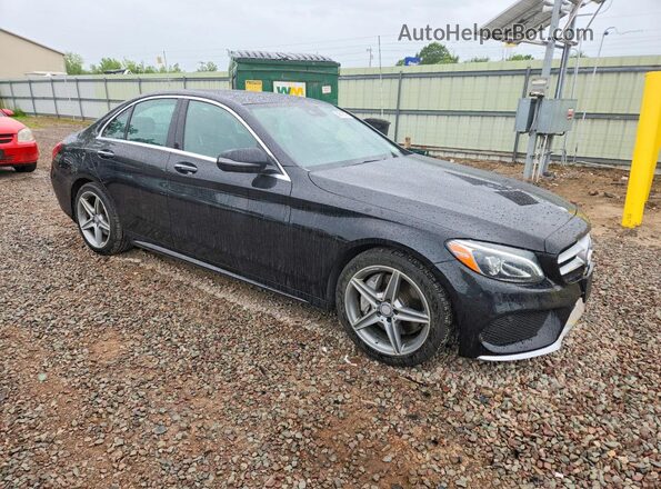 WDDWF4KB2GR143865 2016 MERCEDES-BENZ C Black Front right