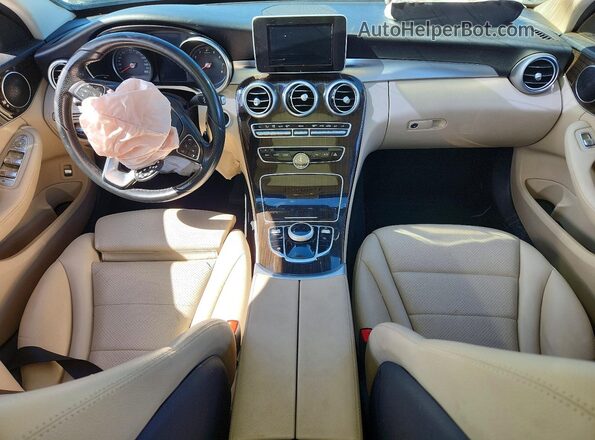 WDDWF4KB2HR232868 2017 MERCEDES-BENZ C White Dashboard view