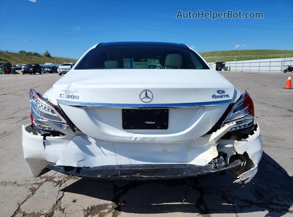 WDDWF4KB2HR232868 2017 MERCEDES-BENZ C White Rear view