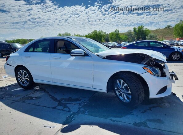 WDDWF4KB2HR232868 2017 MERCEDES-BENZ C White Front right