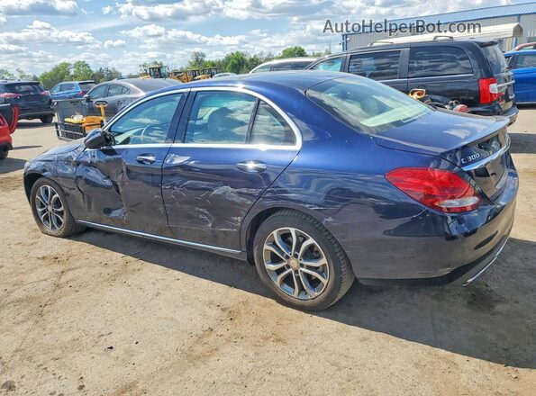 WDDWF4KB3GR140795 2016 MERCEDES-BENZ C Синий 