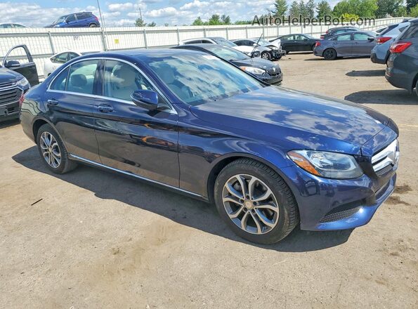 WDDWF4KB3GR140795 2016 MERCEDES-BENZ C Синий 