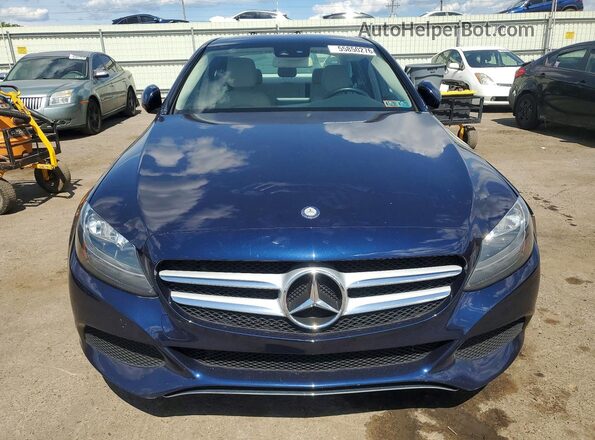 WDDWF4KB3GR140795 2016 MERCEDES-BENZ C Синий 