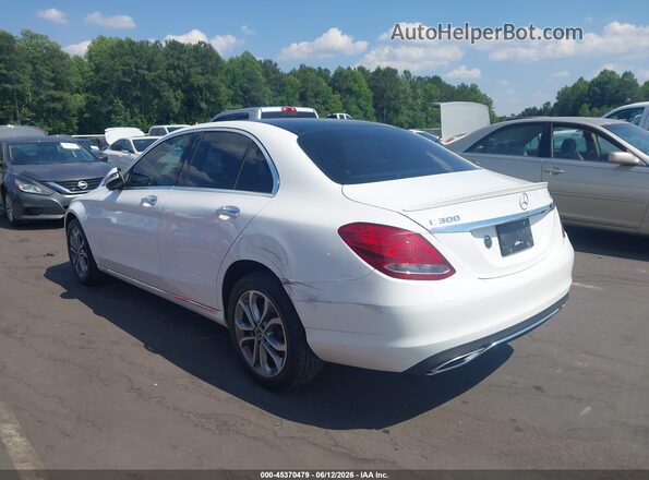 WDDWF4KB3JR313397 2018 MERCEDES-BENZ C-CLASS White Tył lewy