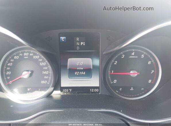 WDDWF4KB3JR313397 2018 MERCEDES-BENZ C-CLASS White Widok tylnych siedzeń