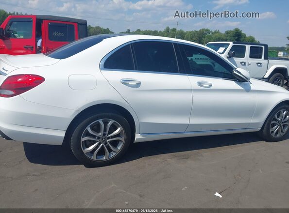 WDDWF4KB3JR313397 2018 MERCEDES-BENZ C-CLASS White Widok wnętrza z tyłu
