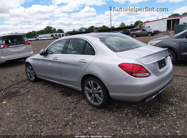 WDDWF4KB3JR421017 2018 MERCEDES-BENZ C-CLASS Silver Trasero izquierdo