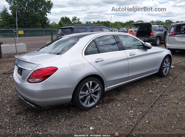 WDDWF4KB3JR421017 2018 MERCEDES-BENZ C-CLASS Silver Trasero derecho