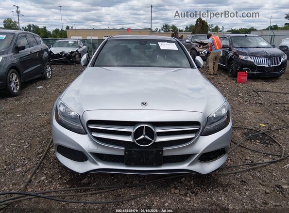 WDDWF4KB3JR421017 2018 MERCEDES-BENZ C-CLASS Silver Vista del cuadro de instrumentos