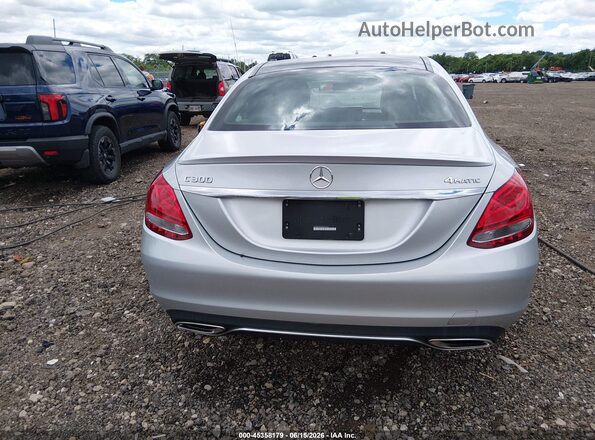 WDDWF4KB3JR421017 2018 MERCEDES-BENZ C-CLASS Silver 