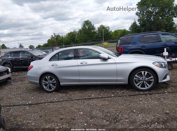 WDDWF4KB3JR421017 2018 MERCEDES-BENZ C-CLASS Silver Vista interior trasera