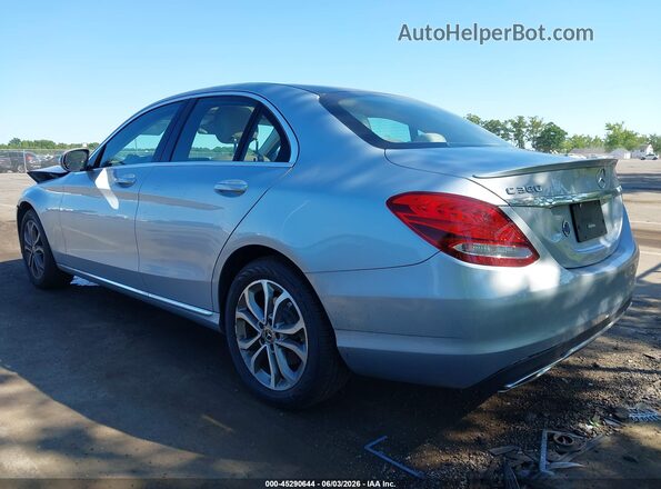 WDDWF4KB4JR327874 2018 MERCEDES-BENZ C-CLASS Silver Trasero izquierdo