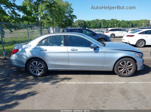 WDDWF4KB4JR327874 2018 MERCEDES-BENZ C-CLASS Silver Vista interior trasera