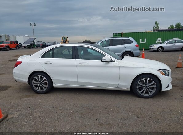 WDDWF4KB4JR344982 2018 MERCEDES-BENZ C-CLASS White Widok wnętrza z tyłu