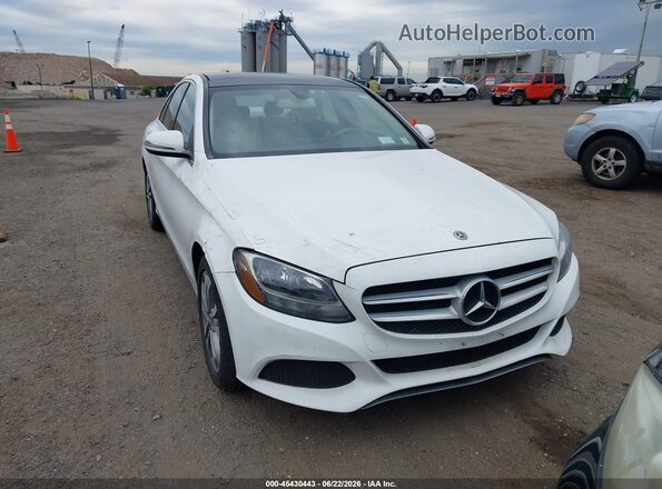 WDDWF4KB4JR344982 2018 MERCEDES-BENZ C-CLASS White Widok zestawu wskaźników