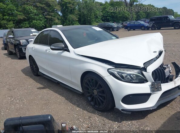 WDDWF4KB4JR396807 2018 MERCEDES-BENZ C-CLASS White Vista interior trasera