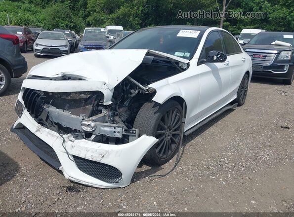 WDDWF4KB4JR396807 2018 MERCEDES-BENZ C-CLASS White Vista tres cuartos delantera izquierda