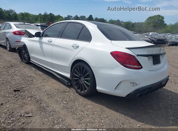 WDDWF4KB4JR396807 2018 MERCEDES-BENZ C-CLASS White Trasero izquierdo