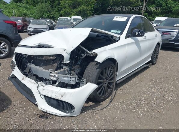 WDDWF4KB4JR396807 2018 MERCEDES-BENZ C-CLASS White Vista frontal