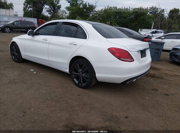 WDDWF4KB4JR413637 2018 MERCEDES-BENZ C-CLASS White უკანა მარცხენა