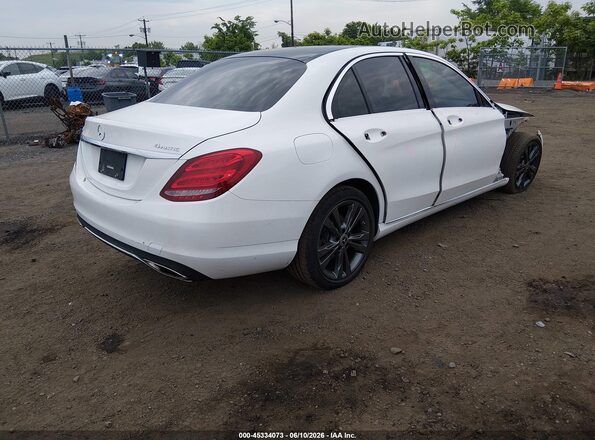 WDDWF4KB4JR413637 2018 MERCEDES-BENZ C-CLASS White უკანა მარჯვენა