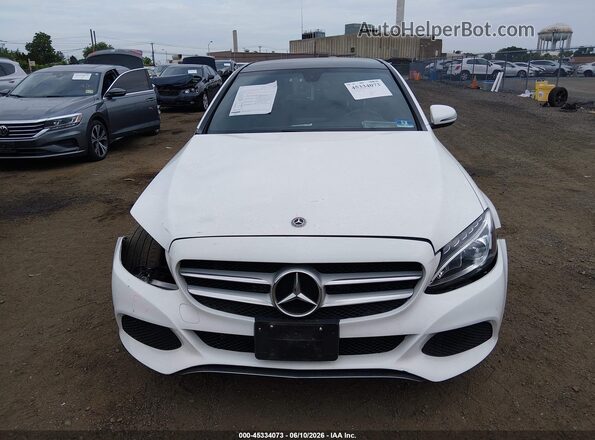 WDDWF4KB4JR413637 2018 MERCEDES-BENZ C-CLASS White ხელსაწყოთა პანელის ხედი