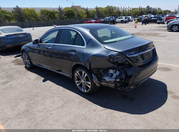 WDDWF4KB5GR144492 2016 MERCEDES-BENZ C-CLASS Gray Rear left