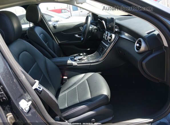 WDDWF4KB5GR144492 2016 MERCEDES-BENZ C-CLASS Gray Front interior view