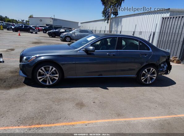 WDDWF4KB5GR144492 2016 MERCEDES-BENZ C-CLASS Gray 