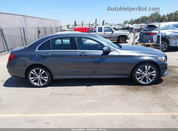 WDDWF4KB5GR144492 2016 MERCEDES-BENZ C-CLASS Gray 