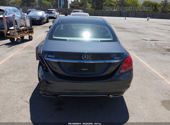 WDDWF4KB5GR144492 2016 MERCEDES-BENZ C-CLASS Gray 